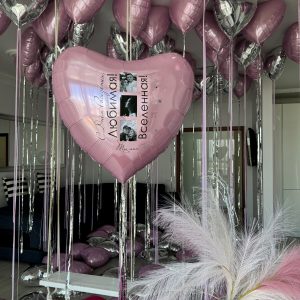 Сердце, с фотографиями 100 см